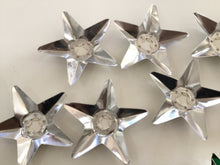 Load image into Gallery viewer, Lot of vintage Christmas star ornaments and light reflectors