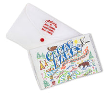 Load image into Gallery viewer, Cat Studio Tea Towel- Great Lakes/ Wisconsin/ UW Wisconsin