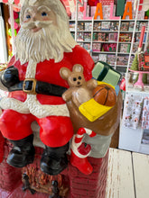 Load image into Gallery viewer, Vintage Ceramic Santa & Fireplace