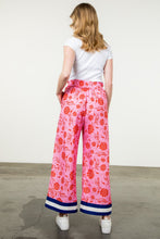 Load image into Gallery viewer, THML Flower Print W/ Stripe Detail Pants