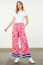 Load image into Gallery viewer, THML Flower Print W/ Stripe Detail Pants