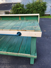 Load image into Gallery viewer, Vintage green workbench