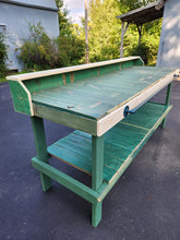 Load image into Gallery viewer, Vintage green workbench