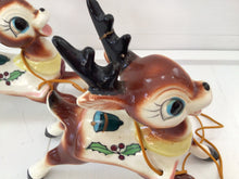 Load image into Gallery viewer, Vintage Dickson Pair of Christmas Reindeer