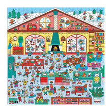 Load image into Gallery viewer, Winter Chalet Search and Find 500pc Puzzle