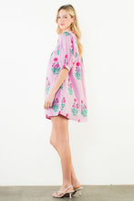 Load image into Gallery viewer, The Violet- Floral Print Mini Dress THML