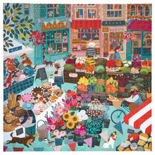 Load image into Gallery viewer, English Green Market 1000pc Square Puzzle