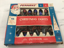 Load image into Gallery viewer, Vintage PENNANT Christmas Lights