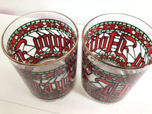 Load image into Gallery viewer, Vintage Happy Holidays Glasses- set of 2