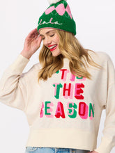 Load image into Gallery viewer, Tis the Season Cream Sweatshirt