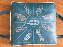 Load image into Gallery viewer, Vintage Life Preserver Boat Cushion- Knots