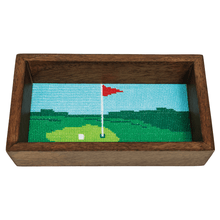 Load image into Gallery viewer, MudPie Golf Needlepoint Tray