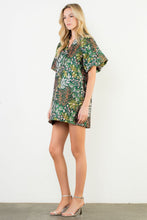Load image into Gallery viewer, The Flora- Green Botanical Dress THML