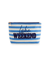 Load image into Gallery viewer, Lake Weekend Large Zip Pouch