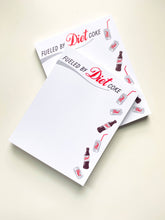 Load image into Gallery viewer, Fueled by Diet Coke notepad