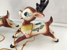 Load image into Gallery viewer, Vintage Dickson Pair of Christmas Reindeer