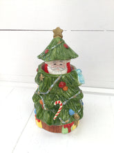 Load image into Gallery viewer, Vintage Christmas tree Greetings Musical Figurine