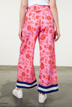 Load image into Gallery viewer, THML Flower Print W/ Stripe Detail Pants