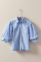 Load image into Gallery viewer, Western Stripe Button Down Blouse