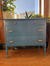 Load image into Gallery viewer, Vintage Blue Dresser