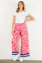 Load image into Gallery viewer, THML Flower Print W/ Stripe Detail Pants