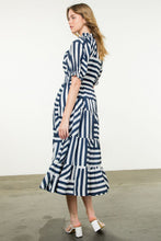 Load image into Gallery viewer, THML Blue Striped Dress