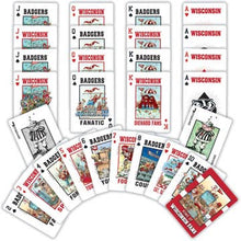 Load image into Gallery viewer, Wisconsin Badgers Fan Deck Playing Cards