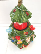 Load image into Gallery viewer, Vintage Christmas tree Greetings Musical Figurine