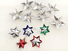 Load image into Gallery viewer, Lot of vintage Christmas star ornaments and light reflectors