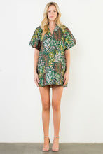 Load image into Gallery viewer, The Flora- Green Botanical Dress THML