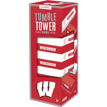 Load image into Gallery viewer, Wisconsin Badgers Tumble Tower Game
