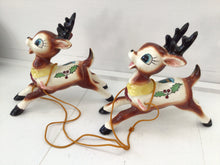 Load image into Gallery viewer, Vintage Dickson Pair of Christmas Reindeer