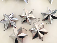 Load image into Gallery viewer, Lot of vintage Christmas star ornaments and light reflectors