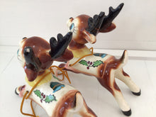 Load image into Gallery viewer, Vintage Dickson Pair of Christmas Reindeer