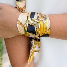 Load image into Gallery viewer, Gold Cuff Scarf Bracelet