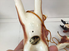 Load image into Gallery viewer, Vintage Dickson Pair of Christmas Reindeer