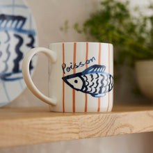Load image into Gallery viewer, Striped Fish Mug