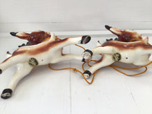Load image into Gallery viewer, Vintage Dickson Pair of Christmas Reindeer
