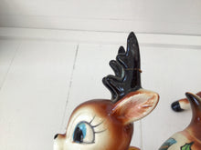 Load image into Gallery viewer, Vintage Dickson Pair of Christmas Reindeer