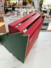 Load image into Gallery viewer, Vintage Christmas Tote with Rope