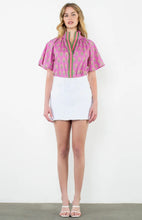 Load image into Gallery viewer, THML Purple Flower Print Top