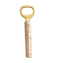Load image into Gallery viewer, Bottle Opener with Bamboo Wrapped Handle