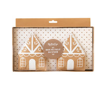 Load image into Gallery viewer, Gingerbread house felt banner