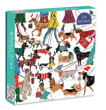 Load image into Gallery viewer, Winter Dogs 500 piece puzzle