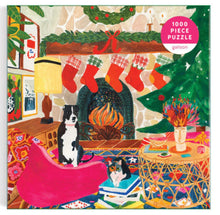 Load image into Gallery viewer, Fireside Friends 1000 piece puzzle