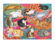 Load image into Gallery viewer, Lounging Cats 1000 Piece Puzzle