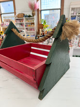 Load image into Gallery viewer, Vintage Christmas Tote with Rope