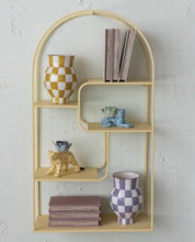 Load image into Gallery viewer, Checkered Ceramic Vase