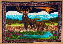 Load image into Gallery viewer, Vintage elk wall hanging
