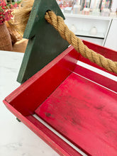 Load image into Gallery viewer, Vintage Christmas Tote with Rope